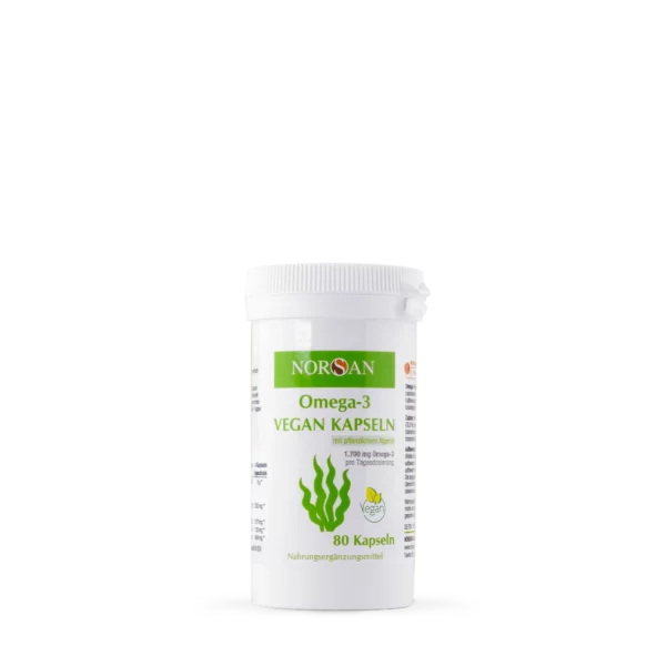 NORSAN Omega-3 Vegan Kapseln Dose mit 80 Kapseln